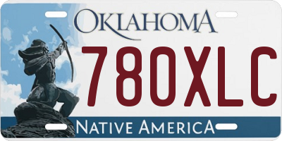 OK license plate 780XLC