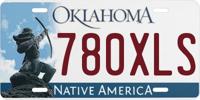 OK license plate 780XLS