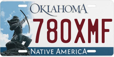 OK license plate 780XMF