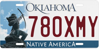 OK license plate 780XMY