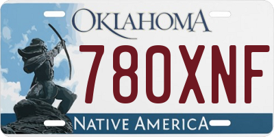 OK license plate 780XNF