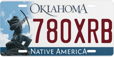 OK license plate 780XRB