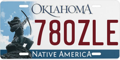 OK license plate 780ZLE