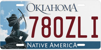 OK license plate 780ZLI