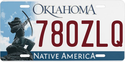 OK license plate 780ZLQ