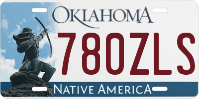 OK license plate 780ZLS