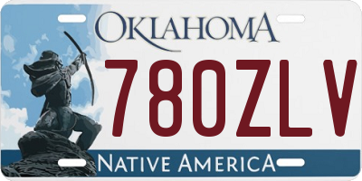 OK license plate 780ZLV