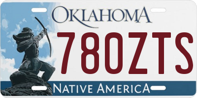 OK license plate 780ZTS