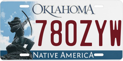 OK license plate 780ZYW