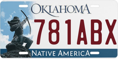 OK license plate 781ABX