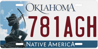 OK license plate 781AGH
