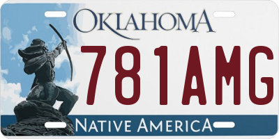 OK license plate 781AMG