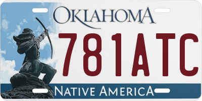 OK license plate 781ATC