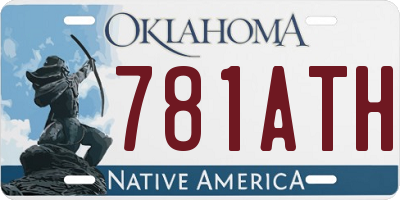 OK license plate 781ATH