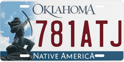 OK license plate 781ATJ