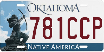 OK license plate 781CCP