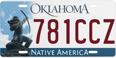 OK license plate 781CCZ