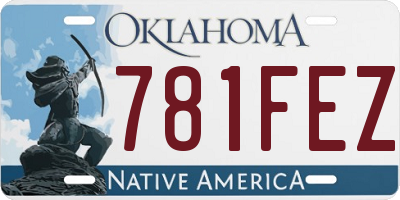 OK license plate 781FEZ