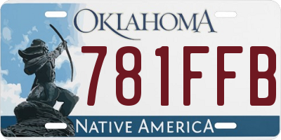 OK license plate 781FFB