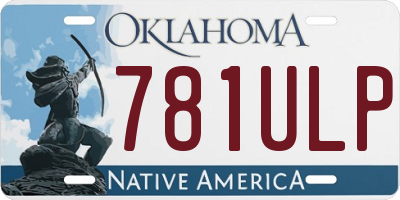 OK license plate 781ULP