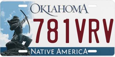 OK license plate 781VRV