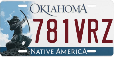 OK license plate 781VRZ