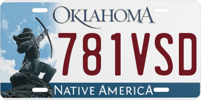 OK license plate 781VSD