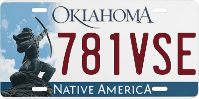 OK license plate 781VSE