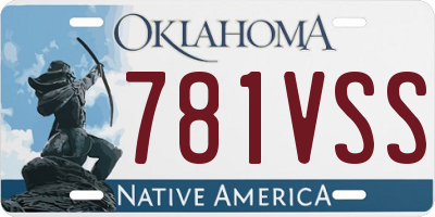 OK license plate 781VSS