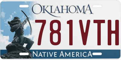 OK license plate 781VTH