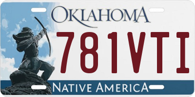 OK license plate 781VTI