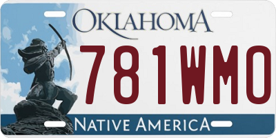 OK license plate 781WMO