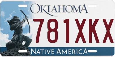 OK license plate 781XKX