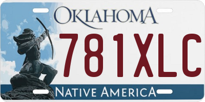 OK license plate 781XLC