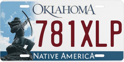 OK license plate 781XLP