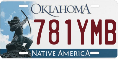 OK license plate 781YMB