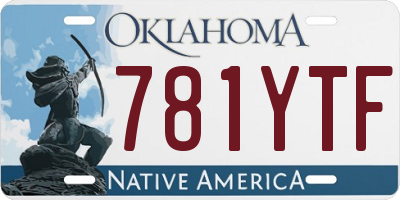 OK license plate 781YTF