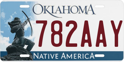 OK license plate 782AAY