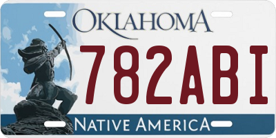 OK license plate 782ABI