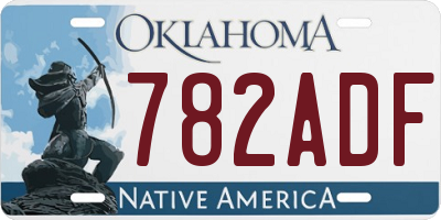 OK license plate 782ADF
