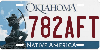 OK license plate 782AFT