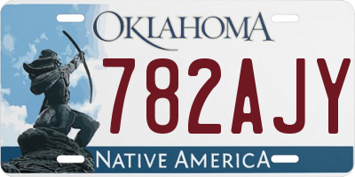 OK license plate 782AJY
