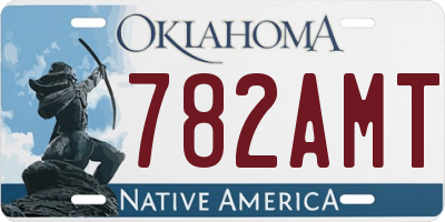 OK license plate 782AMT