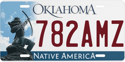 OK license plate 782AMZ