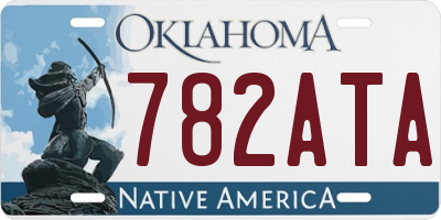 OK license plate 782ATA