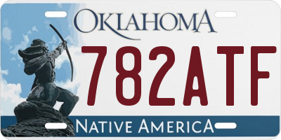 OK license plate 782ATF
