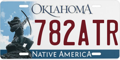 OK license plate 782ATR