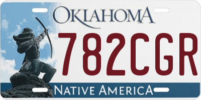 OK license plate 782CGR