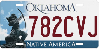 OK license plate 782CVJ