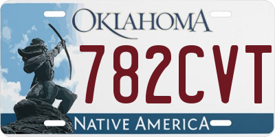 OK license plate 782CVT